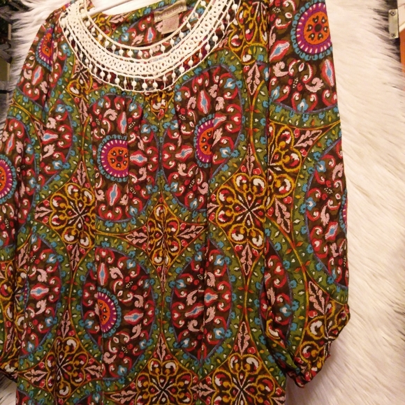 Art And Soul Tops - 👸Boho peasant blouse